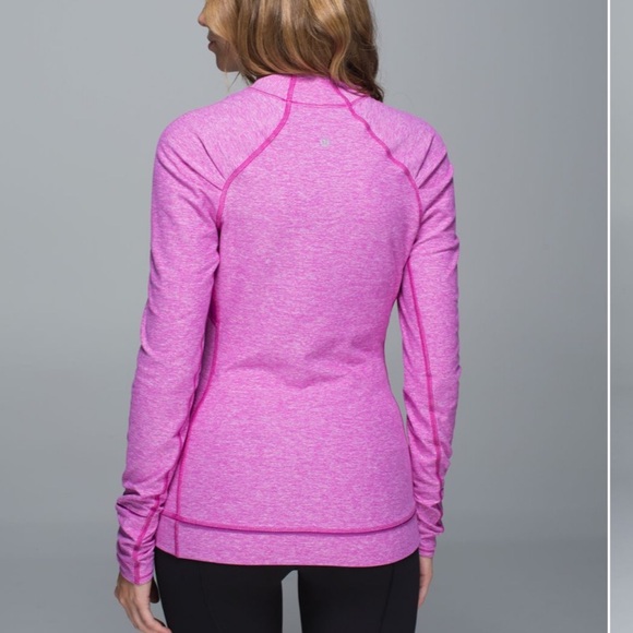 Lululemon Think Fast Heathered Ultra Violet / Ultra Violet sz12 snag on back - Picture 4 of 8